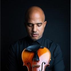 Daniel Bernard Romain with violin